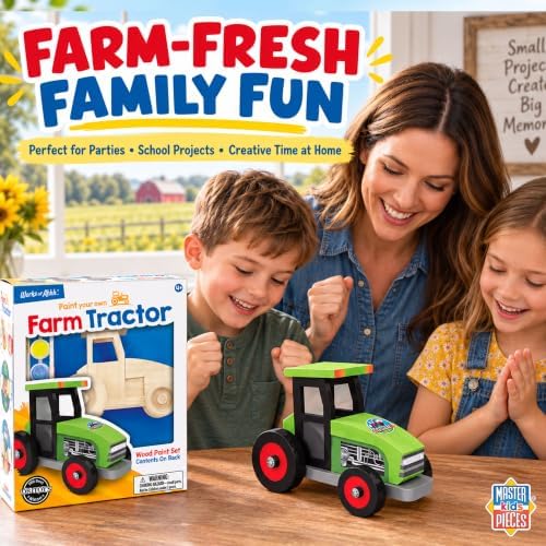 Works of Ahhh... Craft Set - Farm Tractor Premium Wood Paint Kit - Image 6