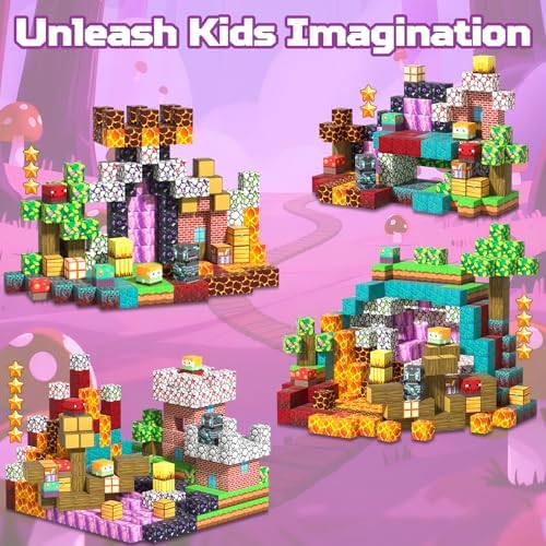 Magnetic Blocks, 150PCS Toys Building Cube Birthday Gifts for Kids - Image 5