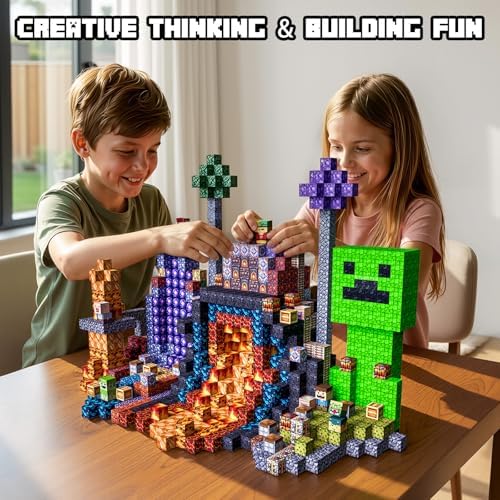 Magnetic Building Blocks STEM Toy Magnet Cubes for Kids 4-12 - Image 5