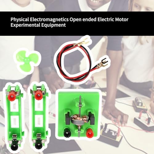 Open Type Electromagnetic Motor with Fan Electromagnetism Experiment Supplies for School Labs Use Physics Teaching Tool - Image 4