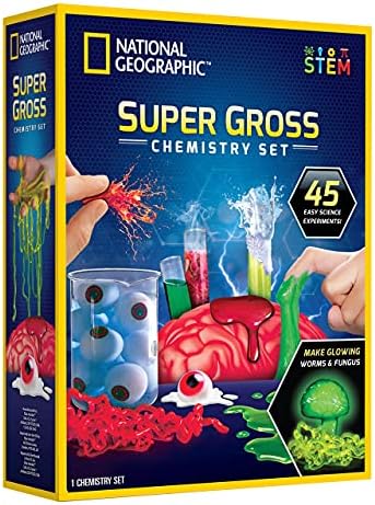 National Geographic Gross Science Kit with 45 Experiments for Kids 8-12 by BlueMarbleToys