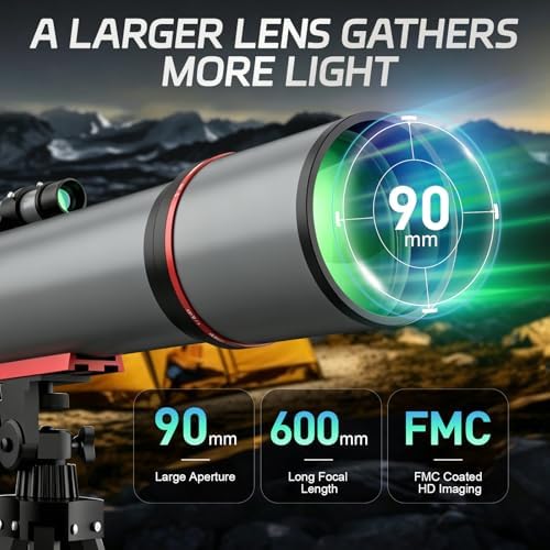 WOZEL 90600 Telescope for Adults Beginners - Image 3