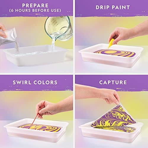 National Geographic Marbling Paint Craft Kit to Create Marble Art for Kids - Image 3