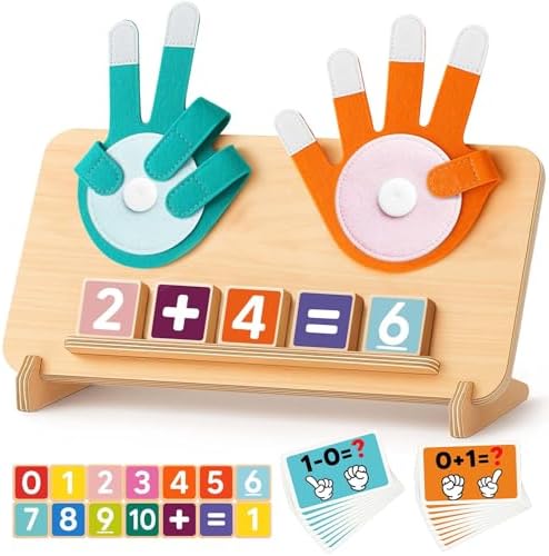 Montessori Learning Toys for 3 4 5 Year Old Gift, Number Counting Block Toy by GaguleToys