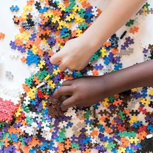 PLUS PLUS Super Tube, 500 Piece Basic Mix - Mini Waffle Blocks for Kids - Image 6