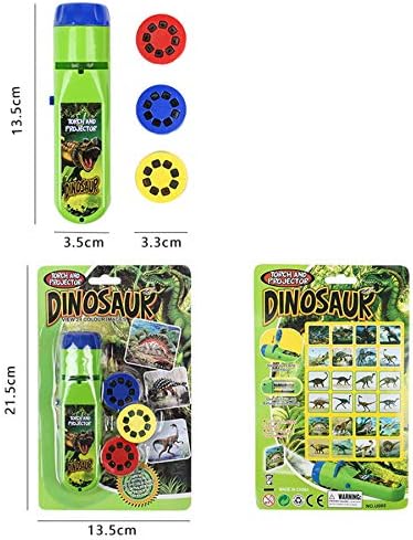 Georgie Porgy Slide Torch Projector Toys Flashlight for Kids Educational Solar System Planet Toys Science Set Wall Ceiling Tents Dino Night Lamp Gifts for Boys Girls (Outer Space + Dinosaur) - Image 3