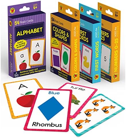 Carson Dellosa Toddler Flash Cards 4-Pack for Preschool Learning Activities by CarsonDellosaEducation