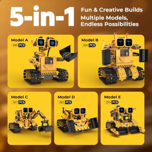 Remote Control Robot Building Kit STEM Gift for Boys Ages 8-14 - Image 6