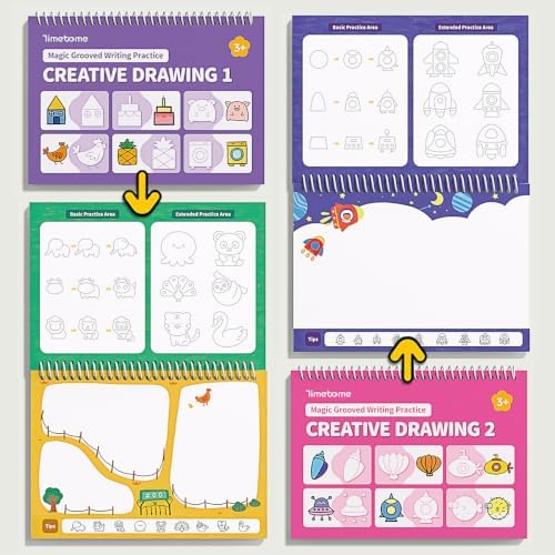 Magic Grooved Writing Practice Books for Kids 3-8 - Image 4