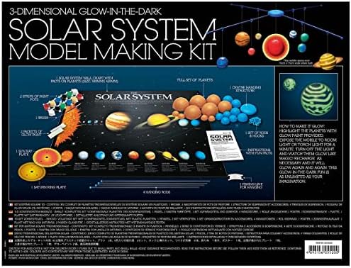 4M 3D Glow-in-the-Dark Solar System Mobile Making Kit - DIY Science Astronomy Learning Stem Toys Educational Gift for Kids & Teens, Girls & Boys - Image 6