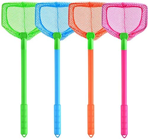 Coopay 4/8 Pieces Butterflies Kids Fishing Net Catching Bug Floating Bait Beach Nets for Outdoor Playing by Coopay