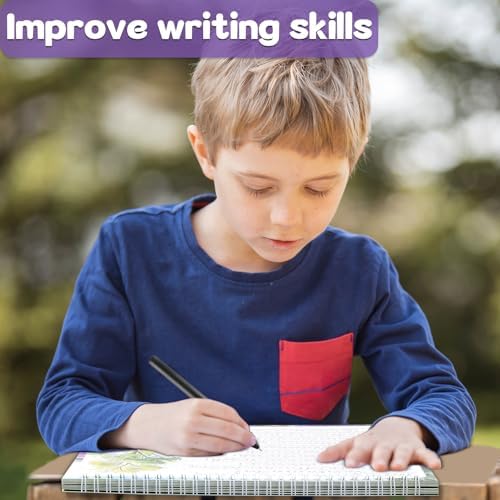 chiazllta Grooved Cursive Handwriting Workbook with Disappearing Ink Pens Magic Reusable Grooved Cursive Writing Practice for Beginners Kids Kickoff Student Workbook Homeschooling Supplies (Poems) - Image 6