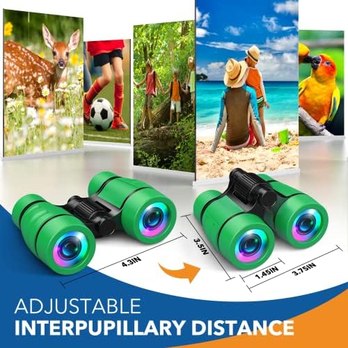 LET'S GO! Boy Toys Age 3-7 Kids Binoculars for Bird Watching|Hiking|Camping Toy for 3 4 5 6 7 Year Old Boy Girl Christmas Birthday Gifts Outdoor Travel Toys for Kid Boys Ages 3-6 Stocking Stuffers - Image 6
