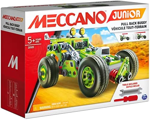 Meccano Builders 3-in-1 Pull-Back Buggy - STEM Building Toys Ages 5+ - Image 5