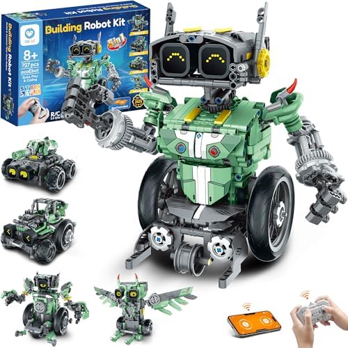 Bundle - 2 Items: Sillbird Solar Robot Toys & Robot Building Kit with Remote Control for Boys Ages 8-14, Christmas STEM Robotics Technic Toy, Birthday Creative Gifts for Kids - Image 7