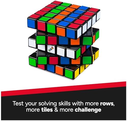 Rubik’s Cube, 5x5 Cube Color-Matching Puzzle Highly Complex Problem-Solving STEM Toy Brain Teaser Fidget Toy for Kids, for Ages 8 & Up - Image 2
