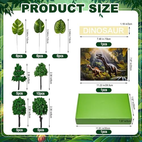 AmazingSpark 67 Pcs Dinosaur Diorama Box Kit Habitat Project Box - Image 2