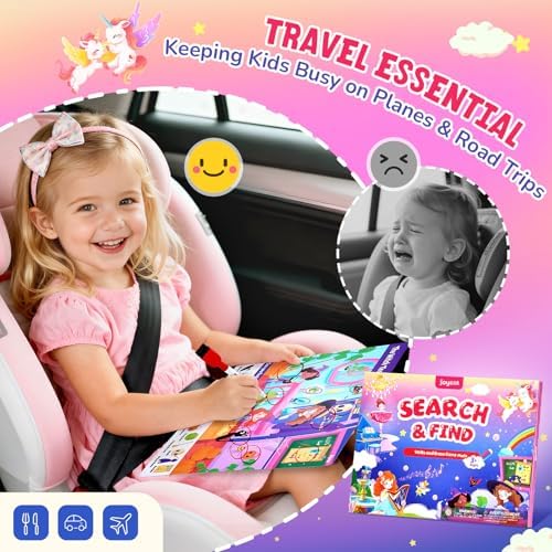 JoyCat Search & Find Activity Books, Educational Toy for Girls Ages 3-6 - Image 3