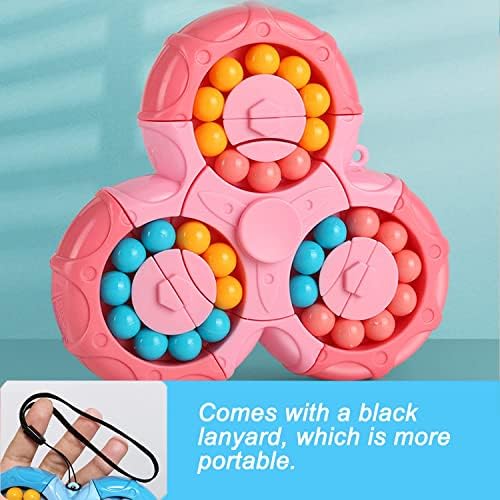 Magic Bean Rotating Brain Teaser Finger Puzzle Toy,Boys Girl Handheld Spinner Stress Anxiety Relief Ball Game Sensory Toys,Gift for Kids Ages 3Above Easter Christmas Birthday New Year - Image 5