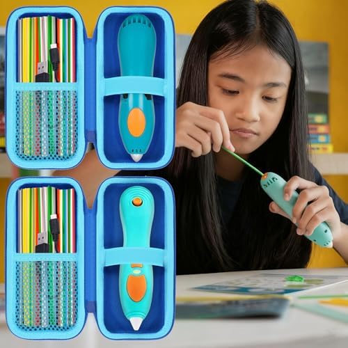 Aenllosi Hard Case for 3Doodler Start+Essentials 2024 3D Pen, Blue - Image 6