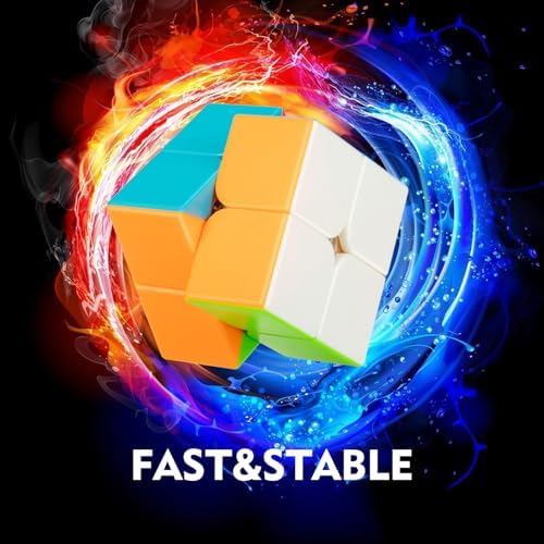 Stickerless 2x2 Speed Cube with Stand & Guide for Kids & Adults - Image 5