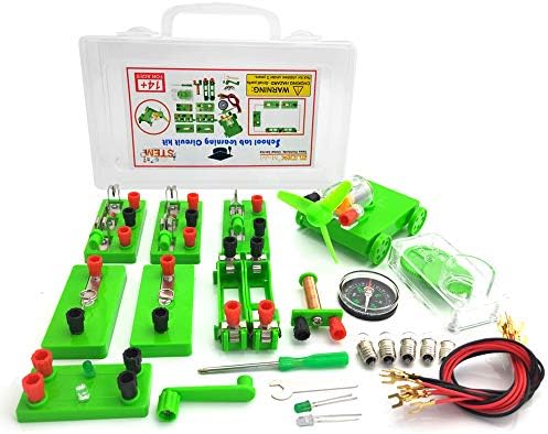 EUDAX Physics Science Lab Learning Circuit kit,Electricity Experiment Set,Building Circuits for Teacher Junior Senior High School Students (Upgrade kit) by EUDAX