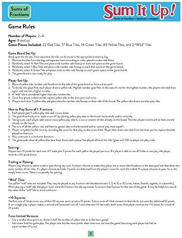 Didax Educational Resources Sum It Up! Sums of Fractions, Decimals, Integers - Image 3