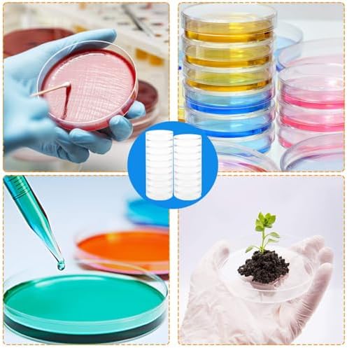 30 Pack 90 x 15mm Plastic Bioresearch Sterile Petri Dishes with Lids - Image 3