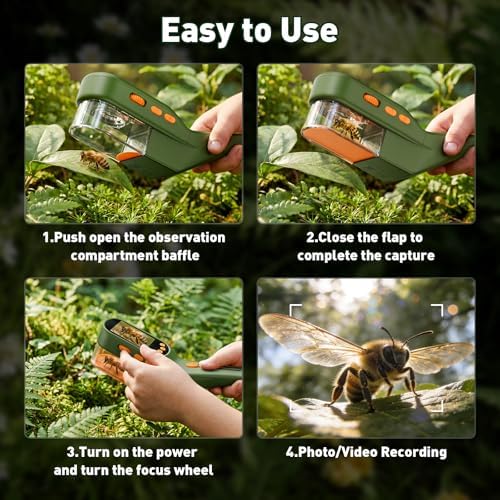 SEEKID Bug Catcher for Kids with 2.4" Screen (Dark Green) - Image 6