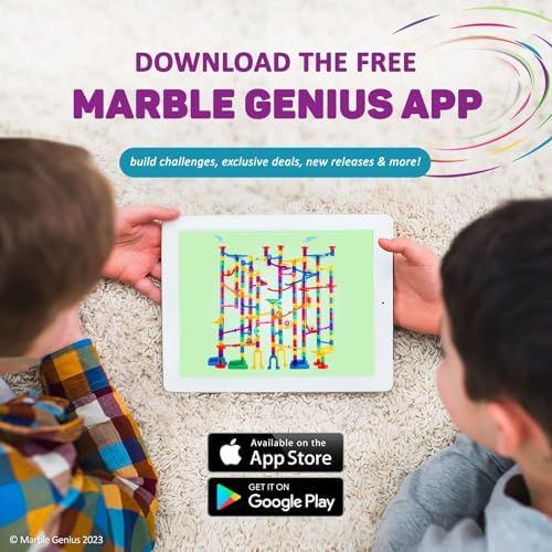Marble Genius Tubes, 30pcs Marble Run Accessory Set for Kids Ages 4+, Fun Building & Learning Educational Construction Add-on Kit for Teens STEM - Image 5
