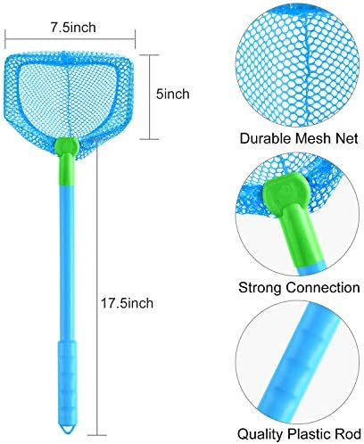 Coopay 4/8 Pieces Butterflies Kids Fishing Net Catching Bug Floating Bait Beach Nets for Outdoor Playing - Image 2
