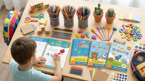 Grooved Writing Books for Kids 3-5 - Magic Handwriting Practice Notebooks for Work & School Supplies - The Practice for Children's Books & Kids Book by Unknown