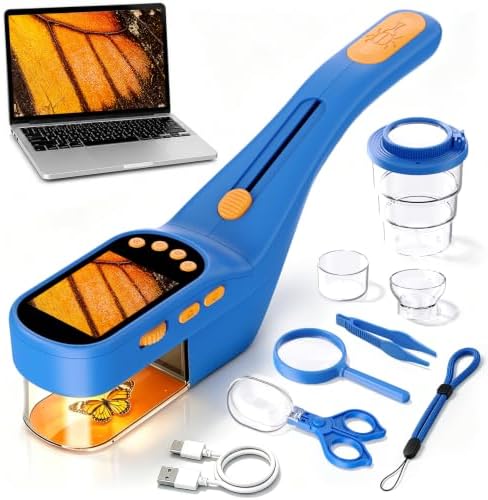 Ashfly Bug Catcher for Kids, Handheld Microscope for Kids with Screen by Ashfly