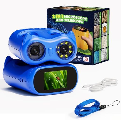 2-in-1 Kids Microscope & Telescope, STEM Science Explorer Toy Gift Age 5-10 by Unknown
