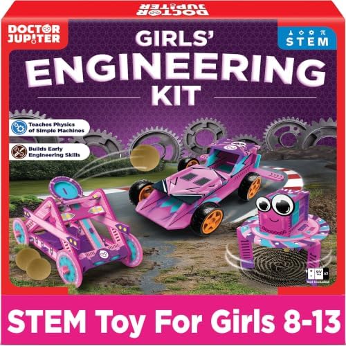 Doctor Jupiter Girls’ Engineering Kit for Kids Ages 8+, Birthday Gifts by DoctorJupiter