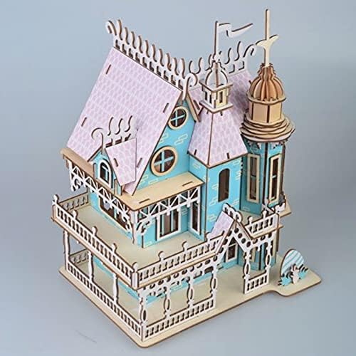 3D Puzzle Dollhouse for Kids, 3D Jigsaw Dollhouse Puzzle for Girls - Educational Paper Craft Toys for Game Xmas Birthday Easter Gifts, Easy to Assemble ，174pcs - Image 5