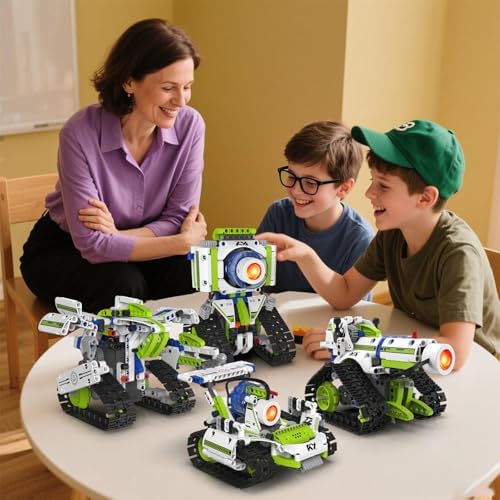 5 in 1 Robot Building Set with LED Eye for Boys Kids Ages 8-14 - Image 7