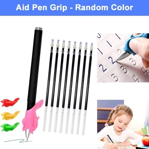 AALGO Magic Pens & Refills for Magic Copybooks,Disappearing Ink Pen for Magic Grooved Writing Practice Books,Grooved Handwriting Replacement Pens for Reusable Workbooks - Image 6