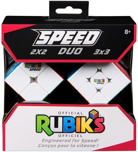 Rubik's Cube Speed Cube 2-Pack, Magnetic 3x3 & 2x2 Brain Teasers - Image 4
