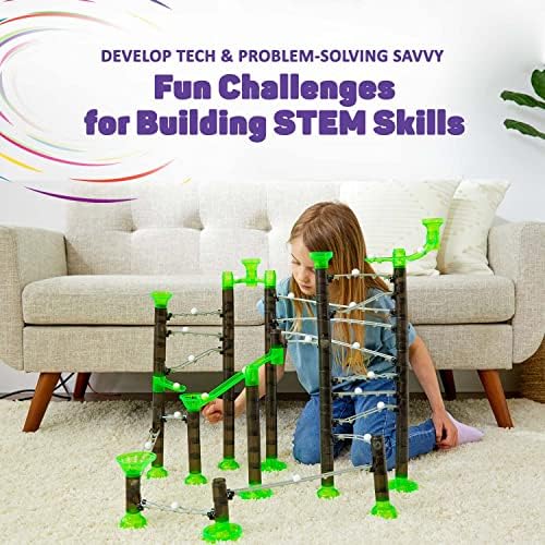 Marble Genius Marble Rails Starter Set, 200 Pieces, STEM Toy - Image 4