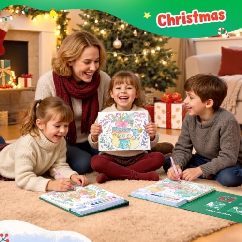 JoyCat Paint with Water Coloring Books for Toddlers (Christmas) - Image 5