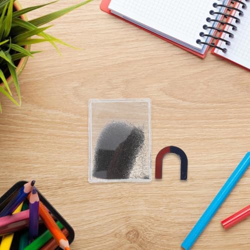 CLISPEED Magnetic Field Demonstrator Iron Filings Case with Magnet for Physics Experiments Science Experiment Instrument for Classroom Teaching Student-Led Demonstrations 3.70 X 2.75 X 0.47 in - Image 7