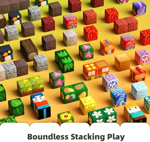 GobiDex 240PCS Magnetic Blocks Set, Dinosaur STEM Educational Toy - Image 4
