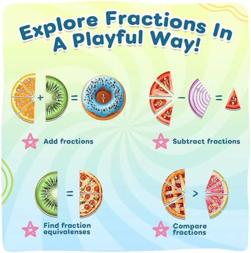 Magnetic Fraction Tiles & Circles, Bars, Math Manipulatives - Image 4