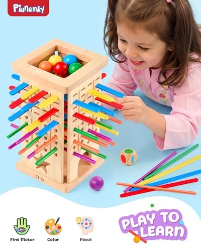 Montessori Wooden Board Game for Kids 3–8 Fine Motor Skills Toy Educational - Image 2