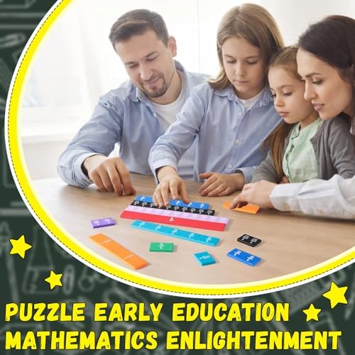 6 Sets Sayglosy Fraction Tile Manipulative for Math Classroom, Vivid Color - Image 5
