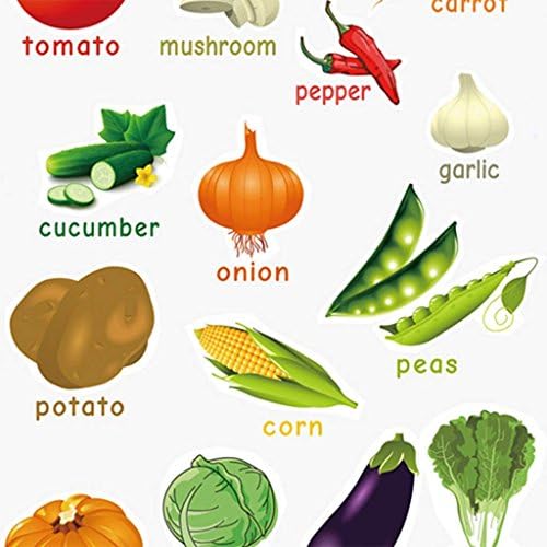SANTSUN Set of Educational Preschool Poster for Toddlers and Kids|Great for Nursery Homeschool Kind Classroom decorations|School Wall Decor- Fruits,Vegetables（2 Pcs） (17x24in) - Image 3