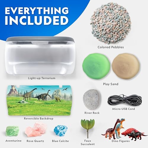 National Geographic Light-Up Dinosaur Terrarium Science Kit for Kids - Image 6