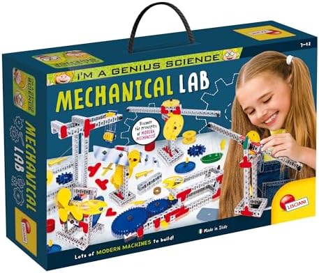 Lisciani - I'm a Genius Science - Mechanical Laboratory - Scientific and Educational Kit - Experiments - Construction Machinery - for Kids Ages 7-12 by Liscianigiochi