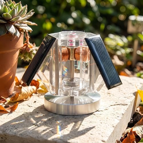 Sunnytech Mini Solar Vertical Mendocino Motor Educational Model Science Physics Toy Home Office Desk Decor QZ08A - Image 5